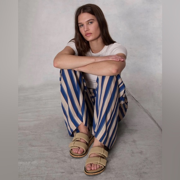 Rag and Bone Parque Slide - Padded Lycra in Beige Sustainable recycled 40/8.5 - Picture 1 of 6